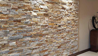 stone cladding garden wall